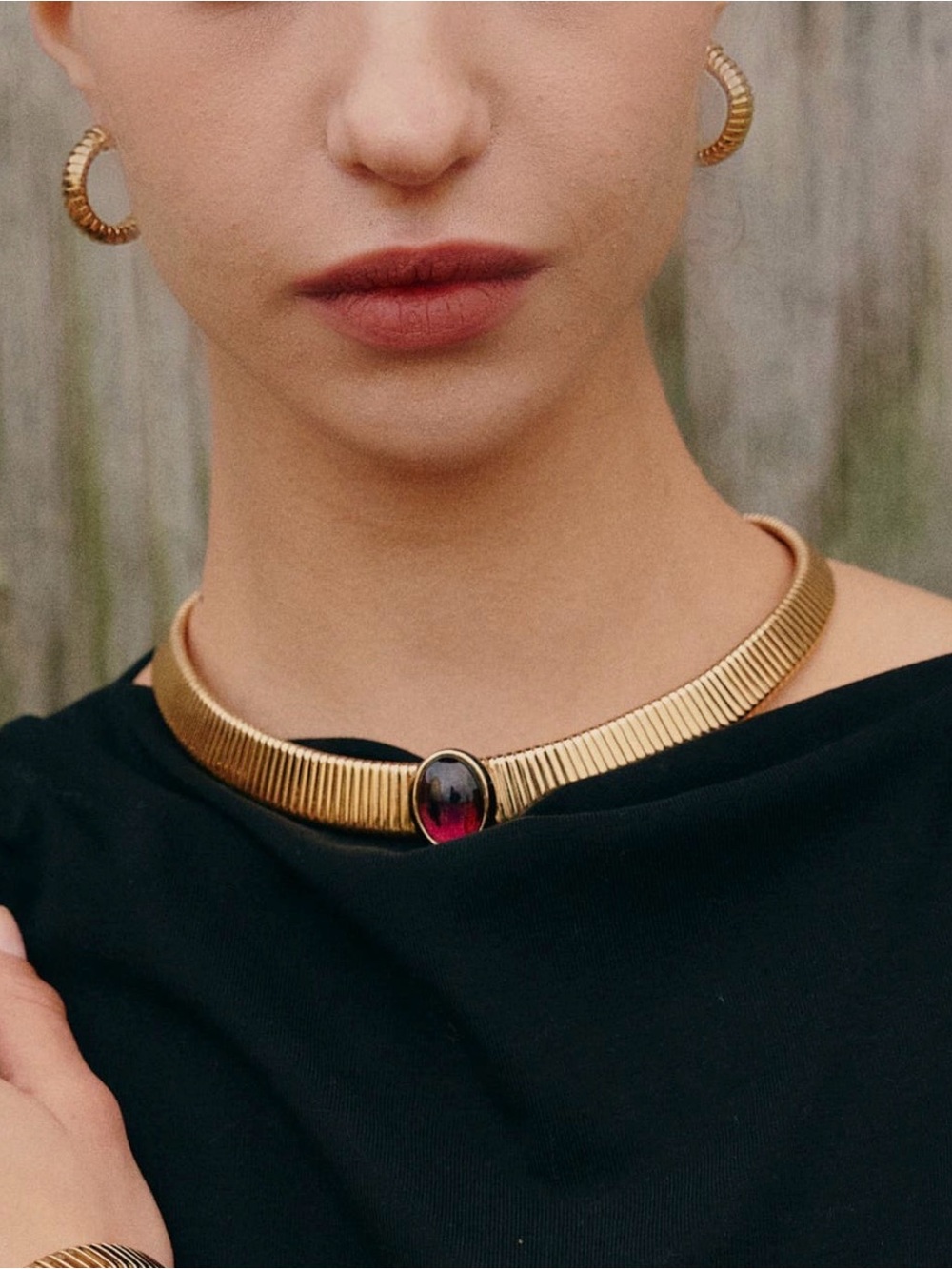 Retro chic gladiator necklace